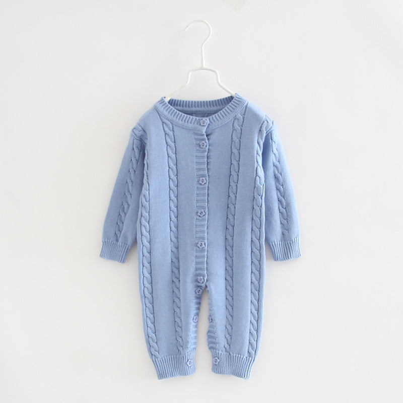 Baby Knitted Romper Long Sleeve Sweater