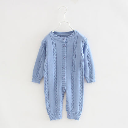 Baby Knitted Romper Long Sleeve Sweater