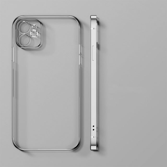 Electroplating Straight Edge Mobile Phone Case