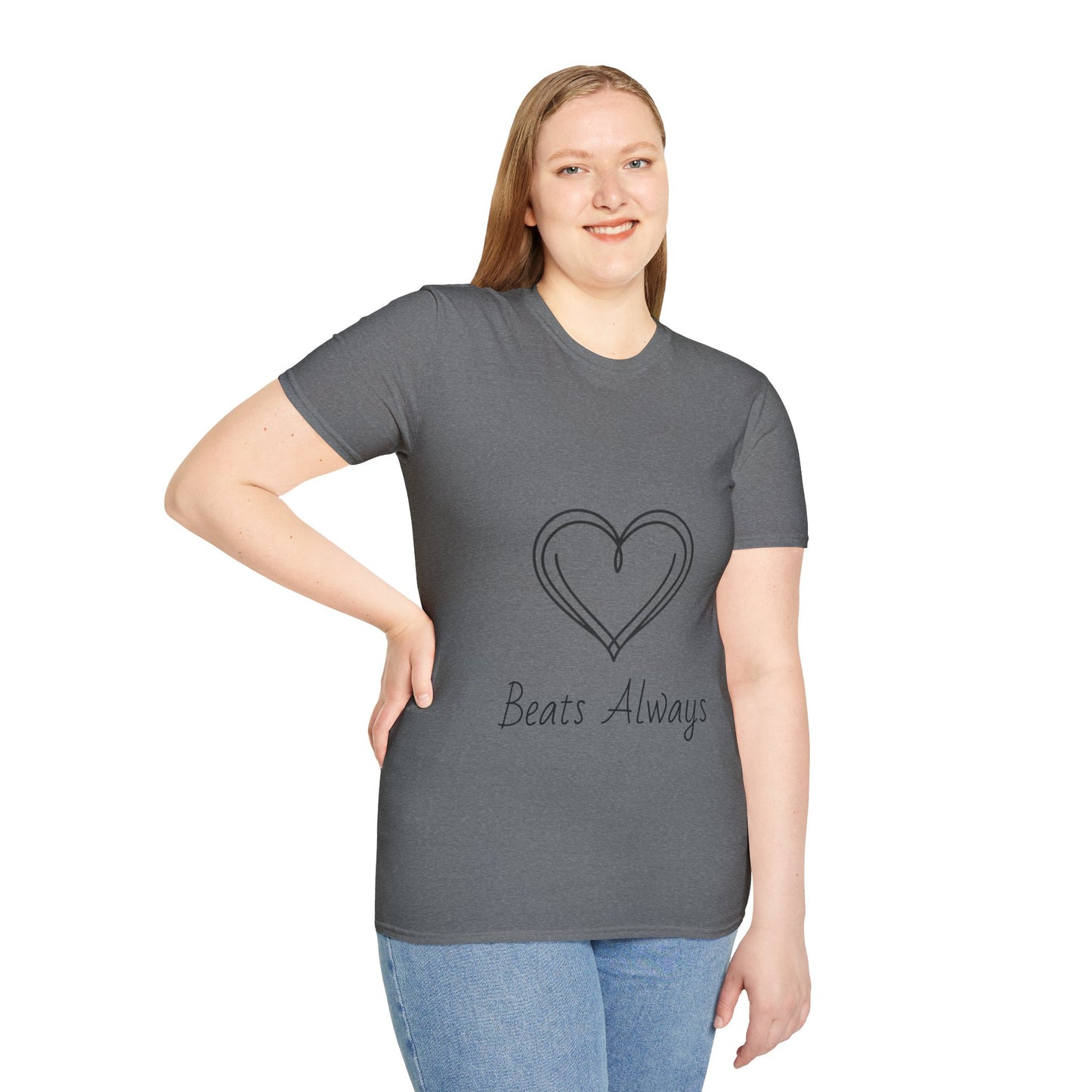 Heart Unisex Softstyle T-Shirt Crew neck