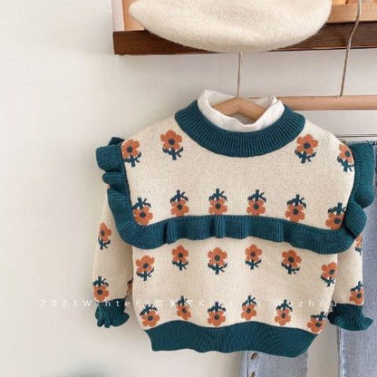 Fleece-lined Pullover Baby Girl Child Autumn And Winter