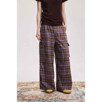 Womens Retro Wide Leg Trousers