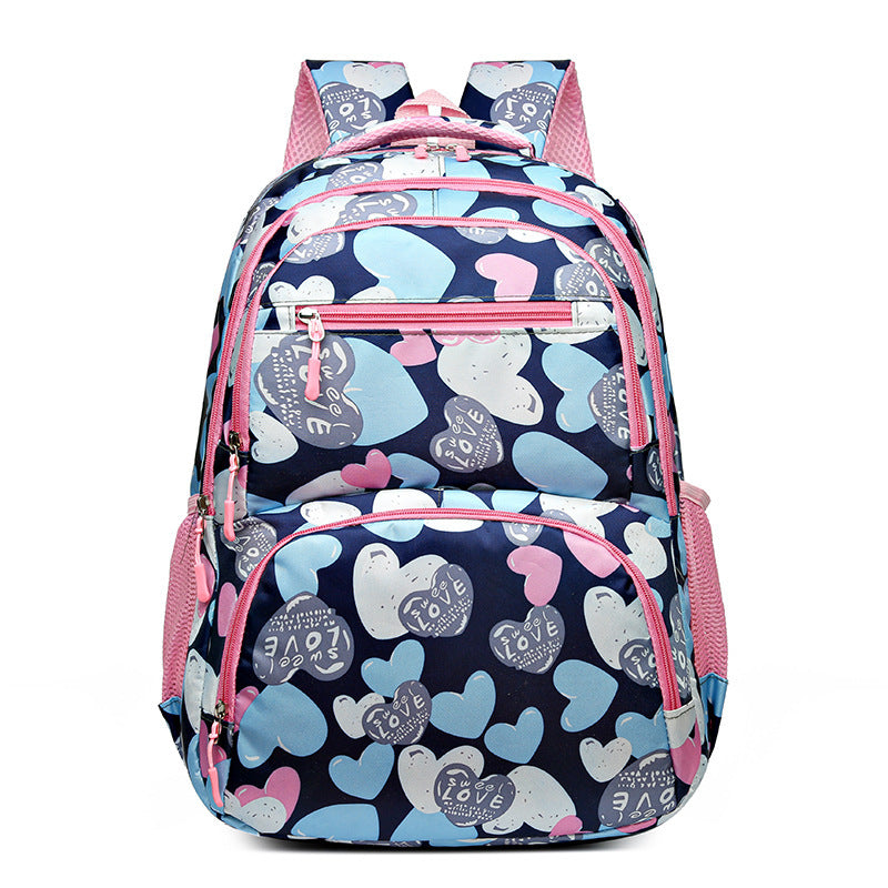 Schoolbag Children's Portable Burden Alleviation Large Capacity Backpack