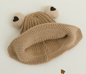 Children's Knitted Warm Bear Woolen Cap Outdoor