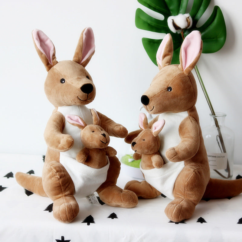 Children's Mother And Child Kangaroo Doll Plush Toys