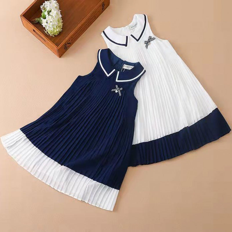 Girls Chiffon Suspender Dress