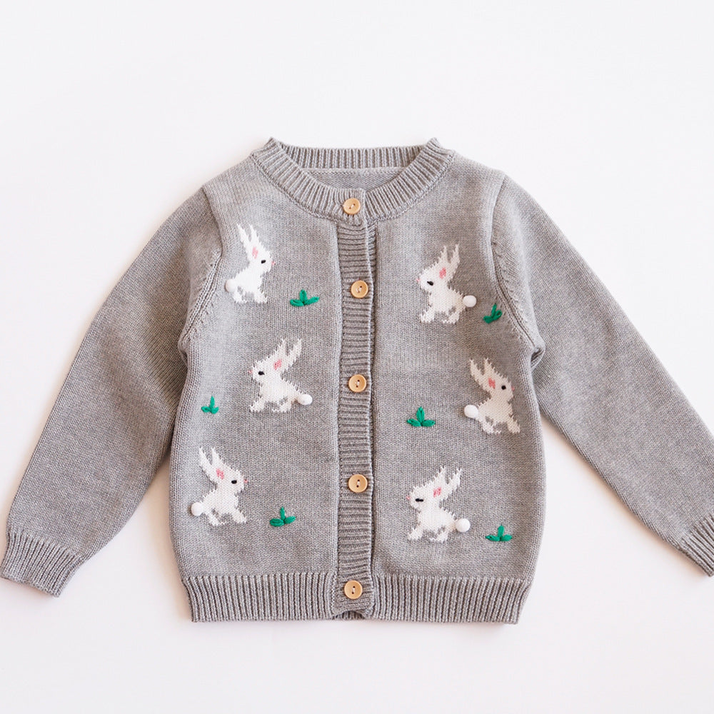 Children's Sweater Knitted Cardigan