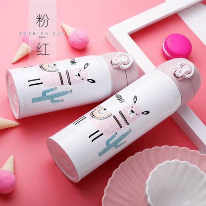 Stainless steel cartoon vacuum flask