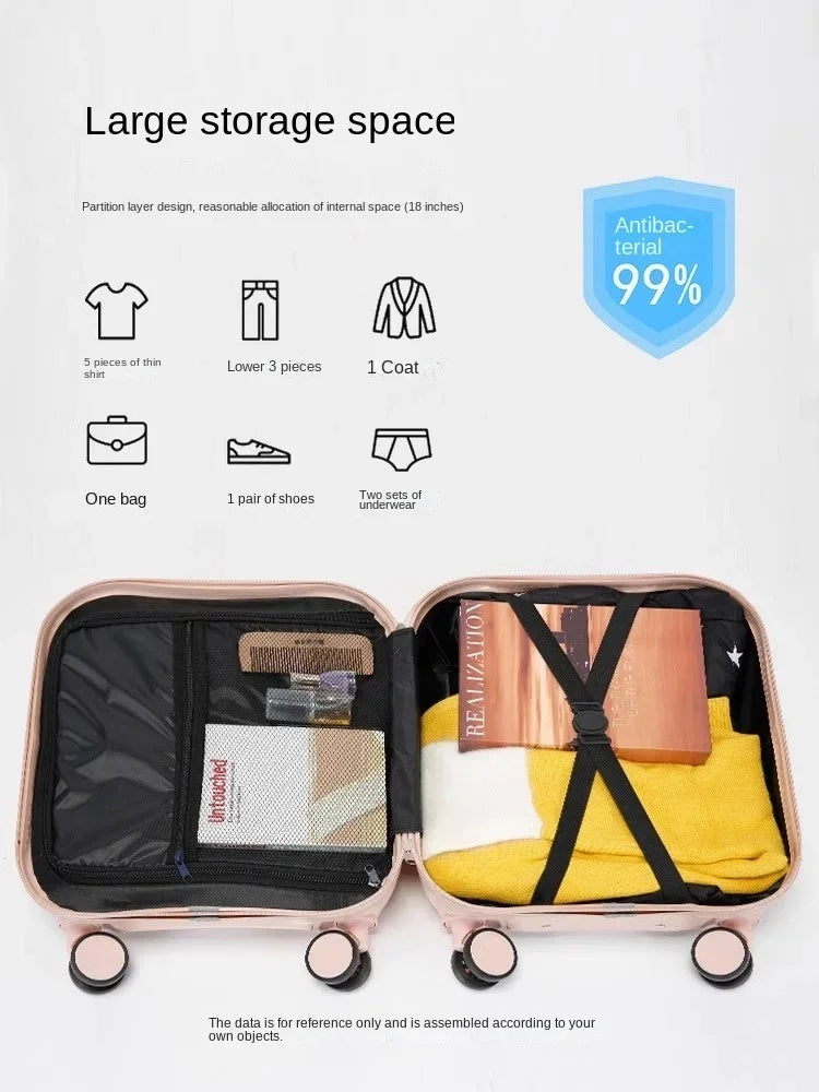 Universal Silent Wheel Suitcase For Children