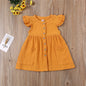 Girls short sleeve cotton dress