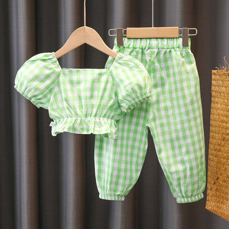 Children's Two-piece Short-sleeved Pants