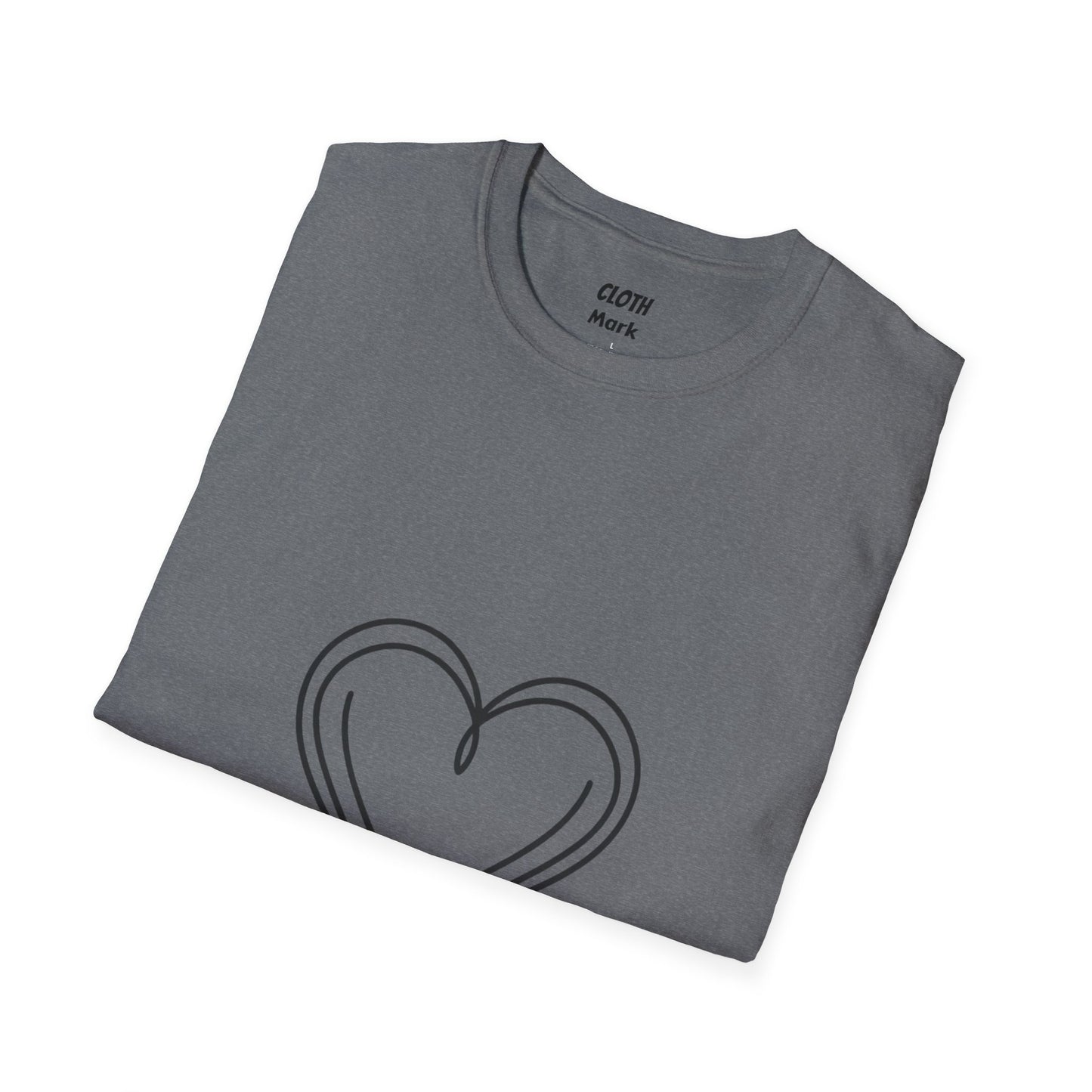 Heart Unisex Softstyle T-Shirt Crew neck