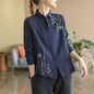 Womens Art Pure Cotton Long Sleeve Shirt