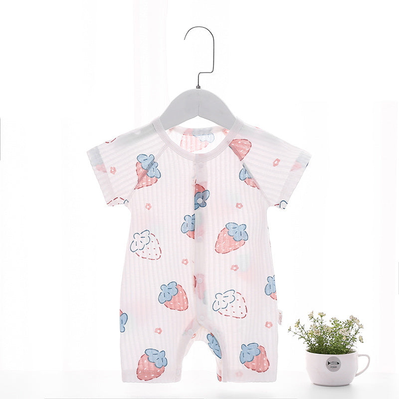 Baby Romper Cotton Short Sleeve Air Conditioning Suit