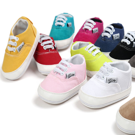 Childrens Elastic Band Canvas Shoes Non-slip Gommino