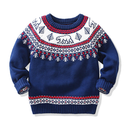 Childrens Polar bear knitted sweater