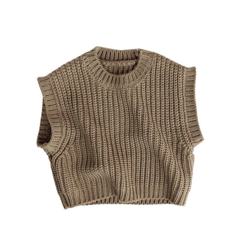 Thick Stripe Thickened Wool Vest Spring And Autumn Sweater