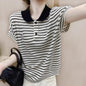 Polo Short Sleeve Striped T shirt