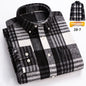 Mens Retro Plaid Long Sleeve Shirt