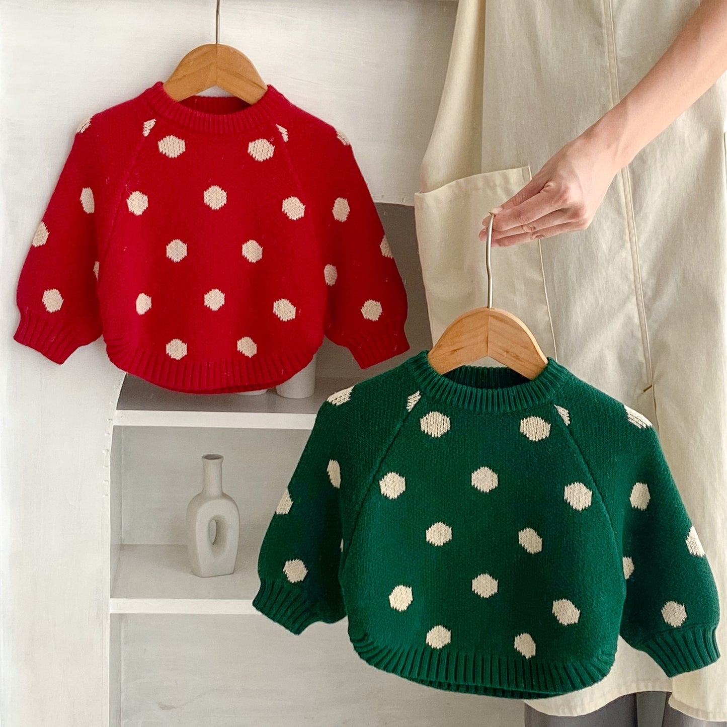 Children's Cotton Jacquard Knitted Pullover