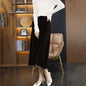 Gentle Elegant Tied Cashmere Skirt For Women