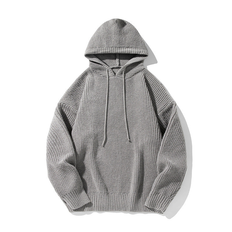 Mens Loose Hooded Sweater