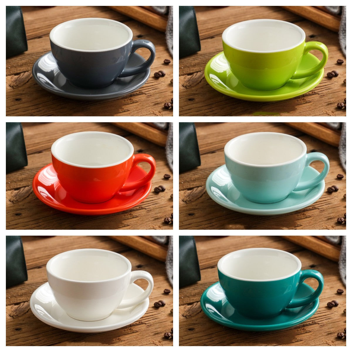 Scandinavian Style Cappuccino Coffee Cup Set