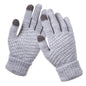 Knitted touch screen gloves