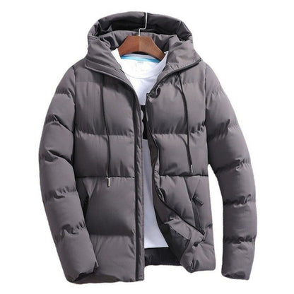 New Men's Pure Cotton Padded Jacket Hooded Coat