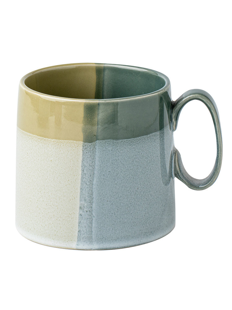 Contrast Color Mug Household Ceramic Cup 600ml