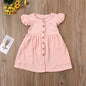 Girls short sleeve cotton dress