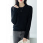 Womens Half High Collar Knitted Bottoming Shirt Sweater