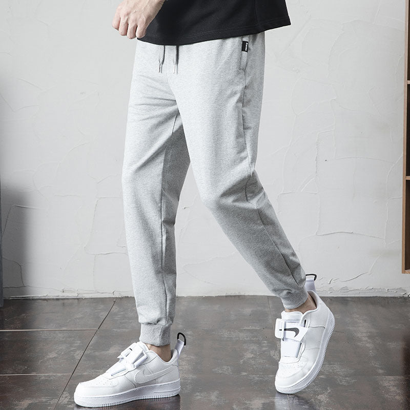 Men's Knitted Cropped Ieisure Track Pants