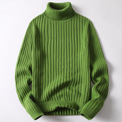 Mens Turtleneck Sweater Striped