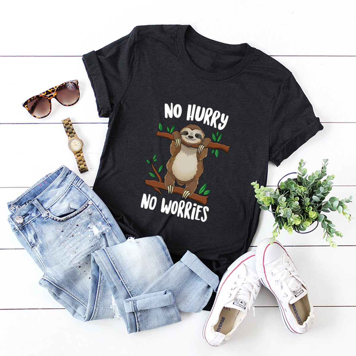 Womens Printed T-shirt Short sleeve