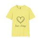 Heart Unisex Softstyle T-Shirt Crew neck