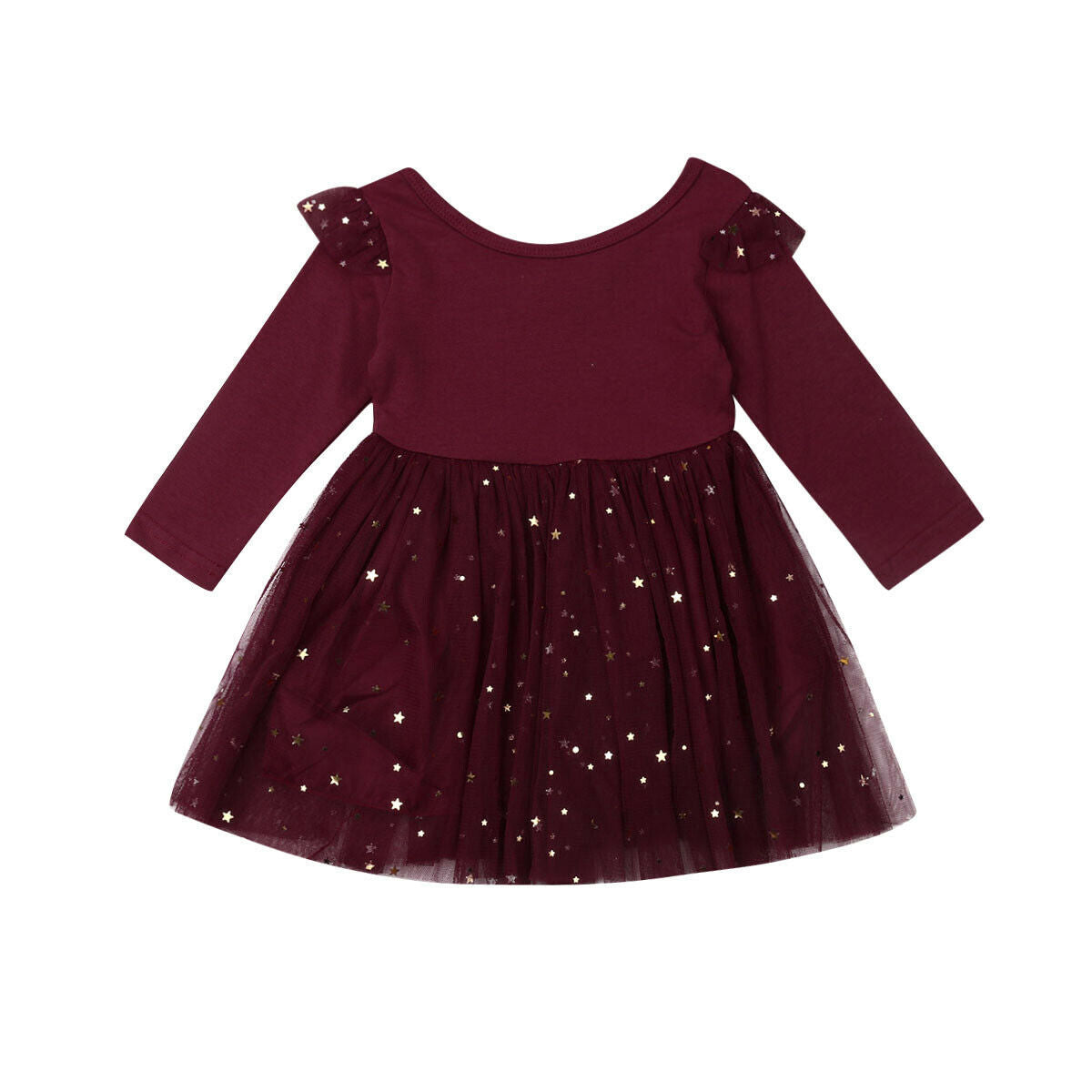 Bronzing mesh children's dress