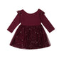 Bronzing mesh children's dress