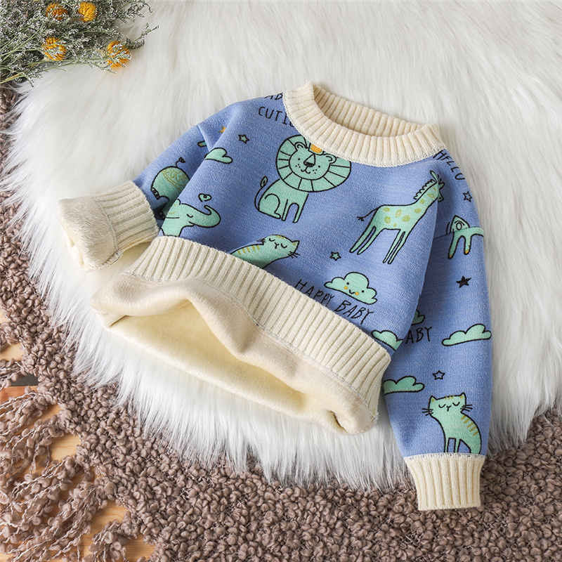 Baby Sweater Plus Cashmere Autumn And Winter Girls' Sweater