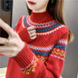 Womens Pullover Mock Neck Sweater