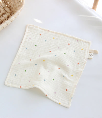 Four-layer Gauze Baby Saliva Towel Floral