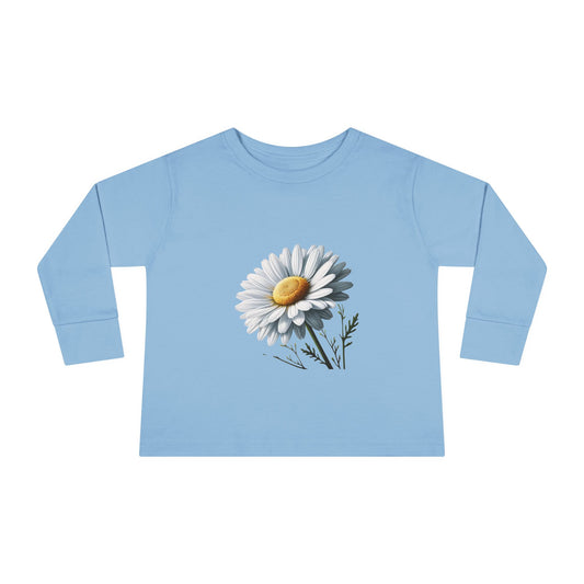 Birth Flower - April Toddler Long Sleeve Tee