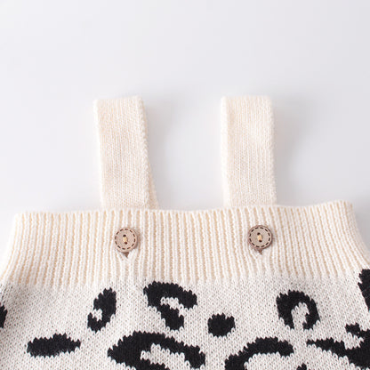 Baby Leopard knitted coat