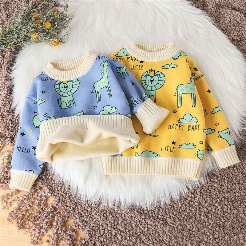 Baby Sweater Plus Cashmere Autumn And Winter Girls' Sweater