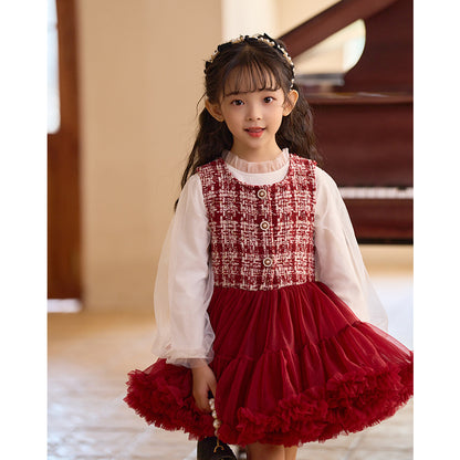 Girl Breathable Vest Skirt