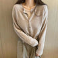 Women's Cardigan Loose Cropped Sweater