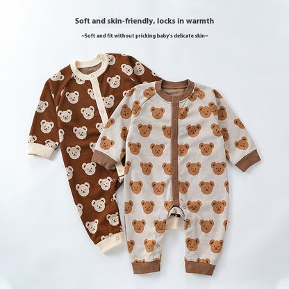 Baby Jumpsuit Knitted Bear