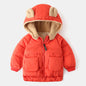 Children's Cotton Wear Thickened Coat Fleece-lined Zip-up Shirt