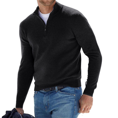 Mens Long-sleeved Bottoming Shirt Cardigan