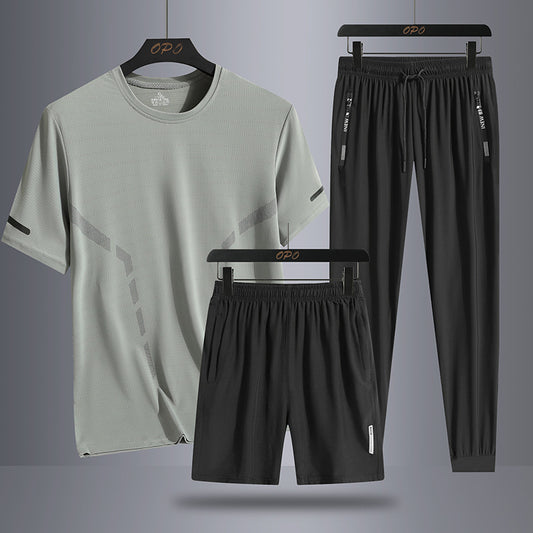 Men's Sports Three-piece Thin Breathable